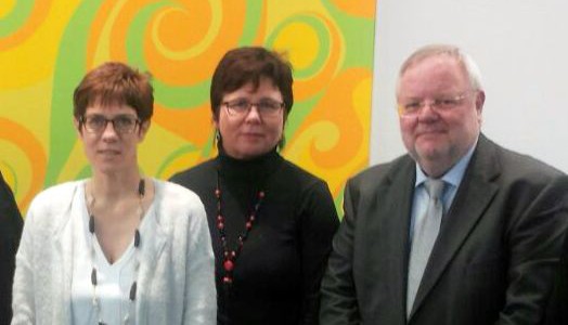 Bürgerinitiative „Bliesmenger-Gegenwind“ bei Ministerpräsidentin Annegret Kramp-Karrenbauer